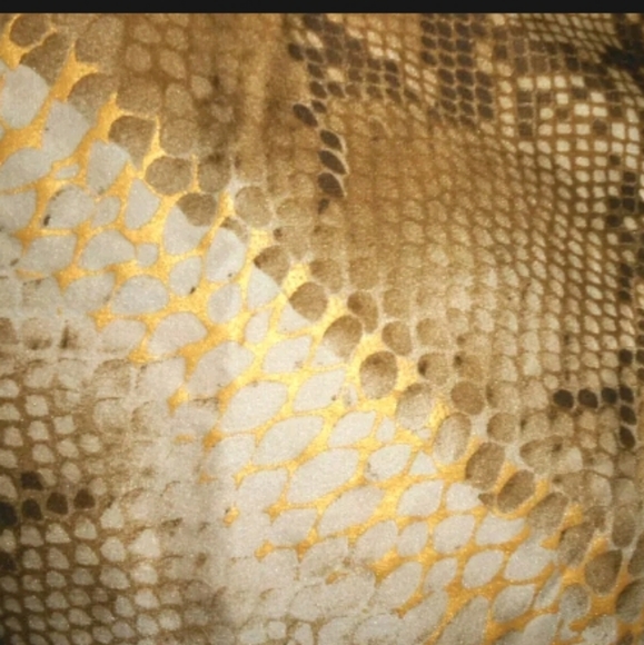 Adrienne Vittadini Nude Tan Brown Snake Scarf - Picture 3 of 8